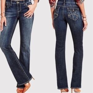 KUT from the Kloth Natalie High-Rise Bootcut Jeans W/ A Dark Blue Wash 🌻